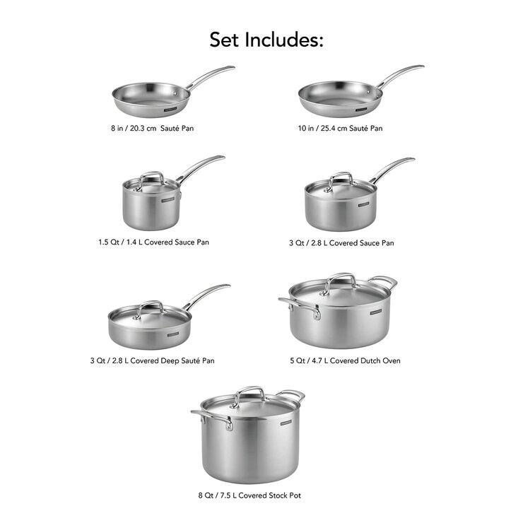Tramontina Juego de Batería de Cocina de 12 Piezas — Imagen 2 de 4