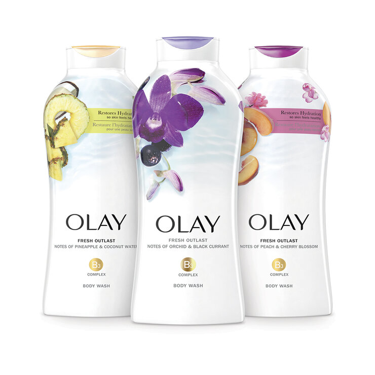 Olay Jabón Líquido Corporal Fresh Outlast 3 pzas de 650 ml — Imagen 1 de 4