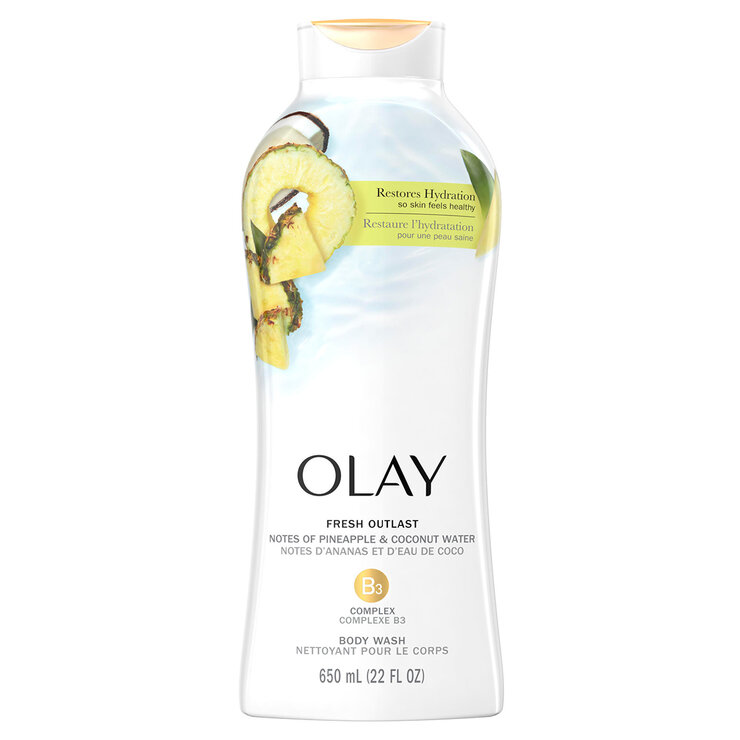 Olay Jabón Líquido Corporal Fresh Outlast 3 pzas de 650 ml — Imagen 2 de 4