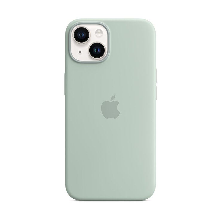Apple Funda de Silicón con MagSafe para el iPhone 14 Agave Azul — Imagen 1 de 2