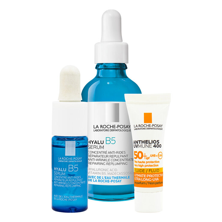 Kit Hyalu B5 Serum 30ml+ 10ml + Anthelios UVMune 400 FPS 50+ 3ml — Imagen 1 de 3