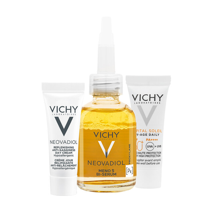 Kit Neovadiol Peri & Post Menopausia 30ml +Crema Neovadiol de dia 3ml +Capital Soleil FPS 50+ 3ml — Imagen 1 de 4