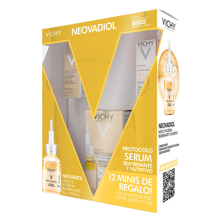 Kit Neovadiol Peri & Post Menopausia 30ml +Crema Neovadiol de dia 3ml +Capital Soleil FPS 50+ 3ml — Imagen 2 de 4