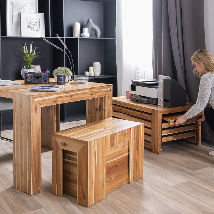 TRANSFORMER TABLE COFFE TABLE C.ACACIA — Imagen 2 de 3