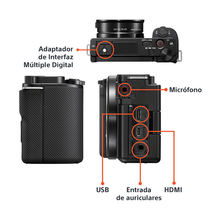 Sony, Cámara Vlog de Lentes Intercambiable ZV-E10L — Imagen 3 de 4