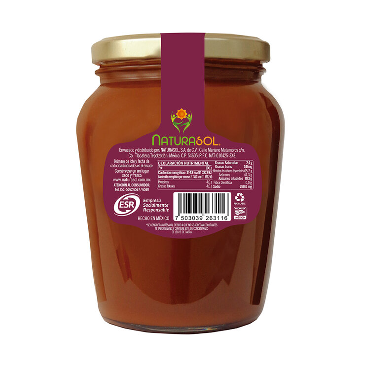 Naturasol Cajeta Artesanal 870g — Imagen 2 de 3