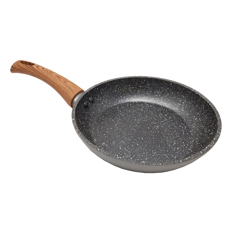 Westinghouse, Sartén de Marmol de 24cm, Gris con Madera — Imagen 2 de 3