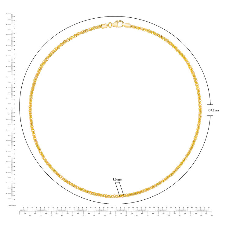 Cadena para Dama, 45.72cm, Oro Amarillo de 14k — Imagen 3 de 4