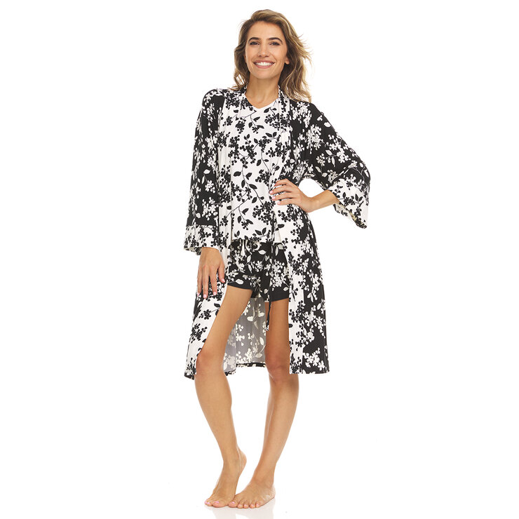 Flora Nikrooz Set de Pijama 3 Piezas para Dama Varias Tallas y Colores — Imagen 2 de 4
