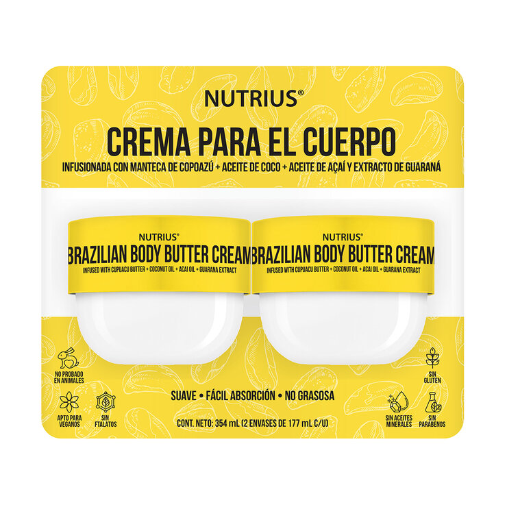 Nutrius Crema para el Cuerpo 2 pzas de 177 ml — Imagen 1 de 3