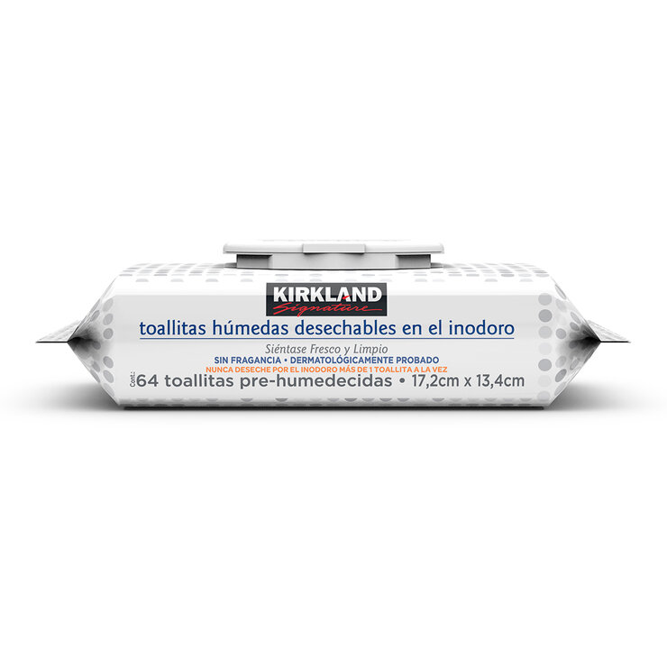 Kirkland Signature toallitas húmedas desechables en el inodoro caja con 640 toallitas — Imagen 2 de 4