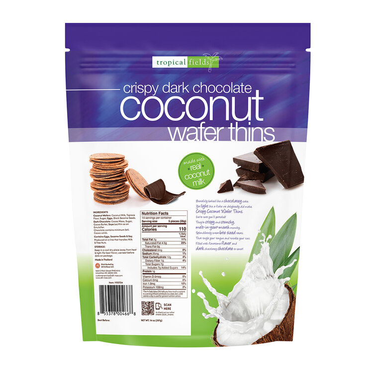 Tropical Fields Galletas de Coco con Chocolate Amargo 397 g — Imagen 2 de 2