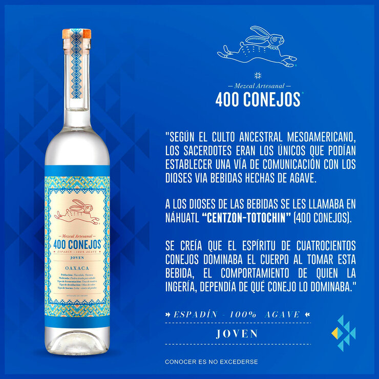 Mezcal 400 Conejos Espadín 750 ml — Imagen 2 de 3