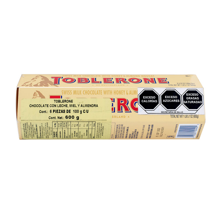 Toblerone Barras de Chocolate 6 pzas de 100 g — Imagen 1 de 3