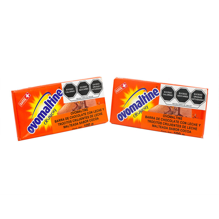 Ovomaltine Barras de Chocolate 2 pzas de 100g — Imagen 1 de 4