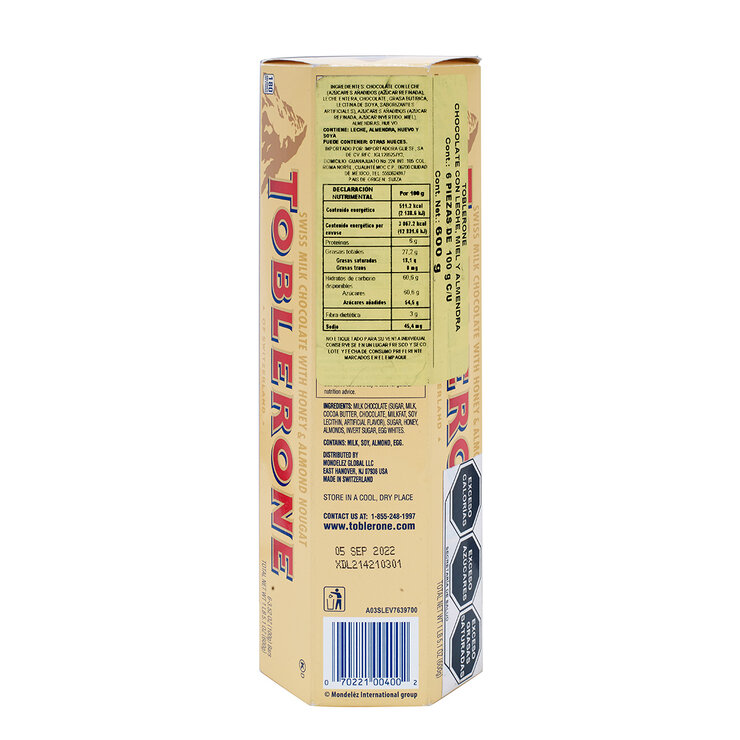 Toblerone Barras de Chocolate 6 pzas de 100 g — Imagen 2 de 3