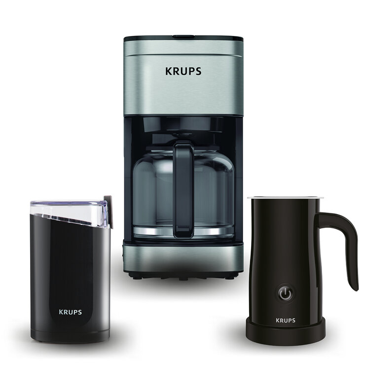 Krups, Combo de Cafetera, Molino y Espumador — Imagen 1 de 3
