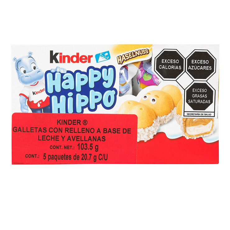 Kinder Barquillos con Relleno a Base de Leche y Avellanas 5 pzas de 20.7 g — Imagen 1 de 3