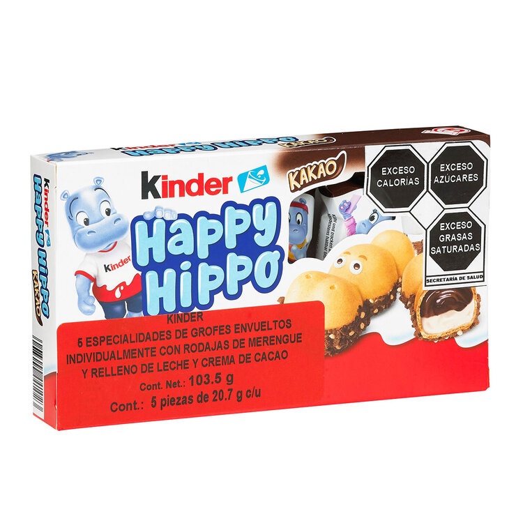 Kinder Barquillos Rellenos de Leche y Crema de Cacao 5 pzas de 20.7 g — Imagen 1 de 3