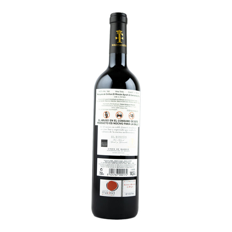 Vino Tinto Marques de Griñon El Rincón 750ml — Imagen 2 de 2
