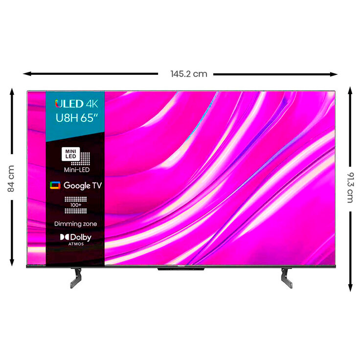 Hisense Pantalla 65" Mini-Led 4K UHD — Imagen 3 de 4