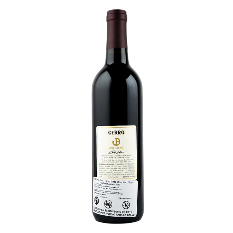 Vino Tinto Cerro Cabernet Sauvignon 750ml — Imagen 2 de 3