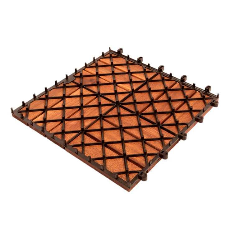 Hanie Design, Piso de Madera para Exterior, Color Café — Imagen 4 de 4