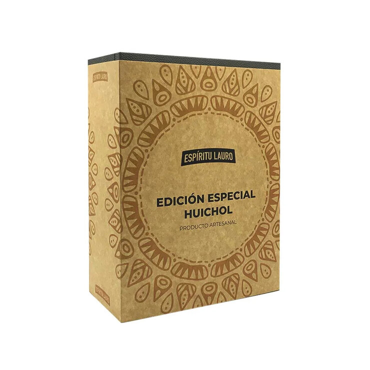 Mezcal Espiritu Lauro Estuche Joven Arte Huichol 2 de 200ml — Imagen 3 de 3