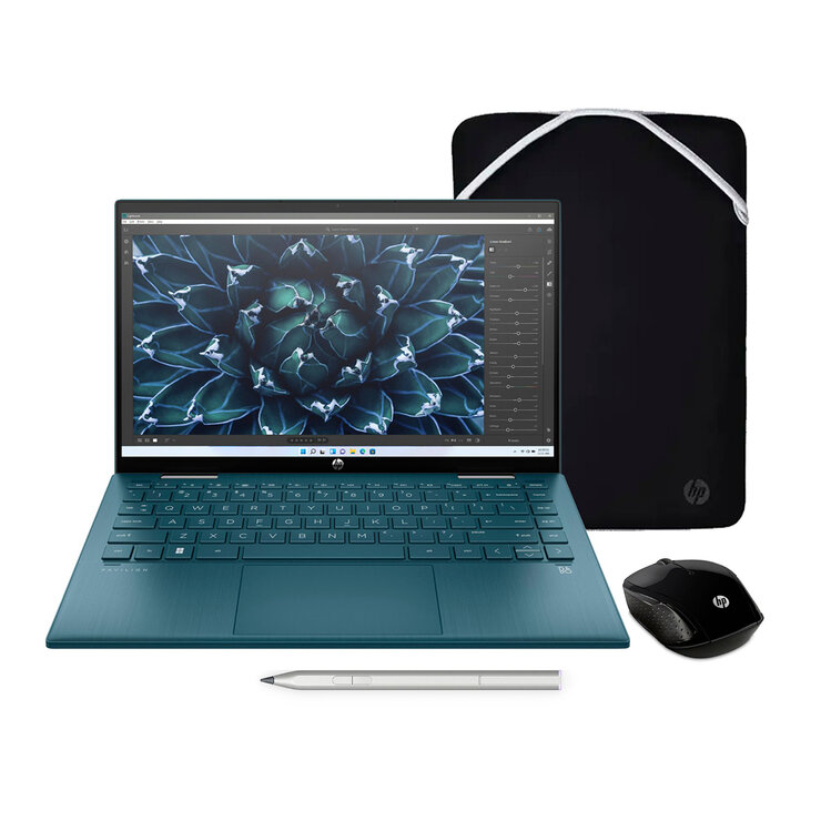 HP Pavilion x360 Convertible Laptop 14" Intel® Core™ i3-1125G4 8GB 256GB SSD Bundle (Mouse Inalámbrico + Funda + Lápiz Zenvo)  — Imagen 4 de 4