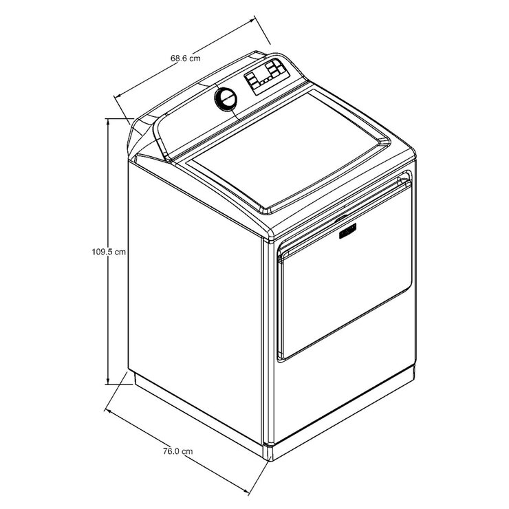 Secadora Eléctrica 28Kg Maytag — Imagen 3 de 3