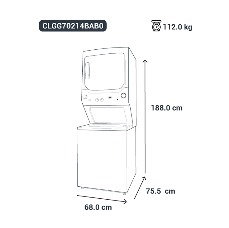 Centro de lavado 20Kg / 20Kg de gas GE — Imagen 3 de 4
