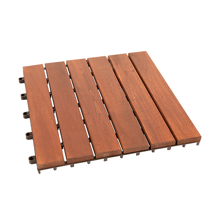 Hanie Design, Piso Vertical de Madera para Exterior, Color Café — Imagen 4 de 4