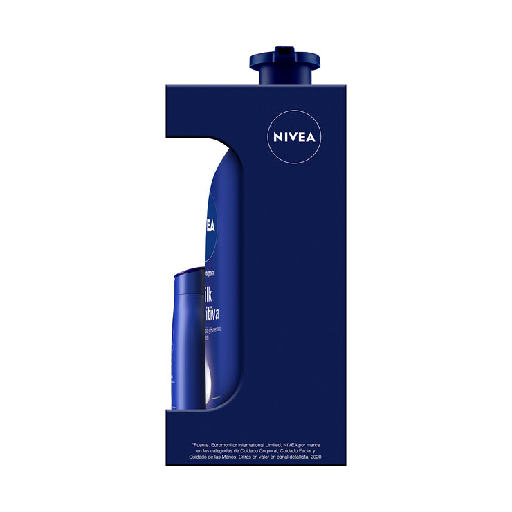 Nivea Body Milk Crema Corporal 2 pzs de 1L + 75 ml — Imagen 2 de 3