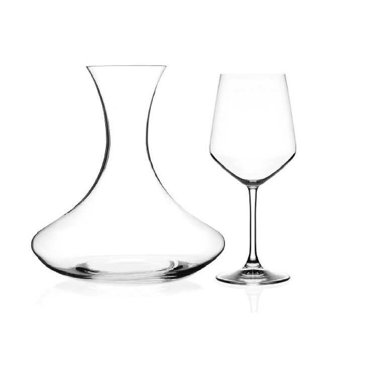 RCR Decantador de 2L y 2 Copas de Vino De 461ml — Imagen 2 de 2