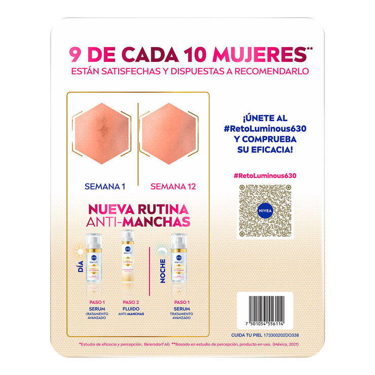 Nivea Luminous Rutina Antimanchas Serum 30 ml y Fluido 40 ml — Imagen 3 de 3