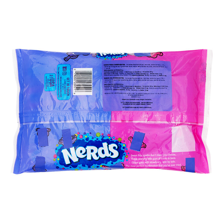 Nerds Caramelos Suaves Sabor Uva y Fresa 340 g — Imagen 2 de 3