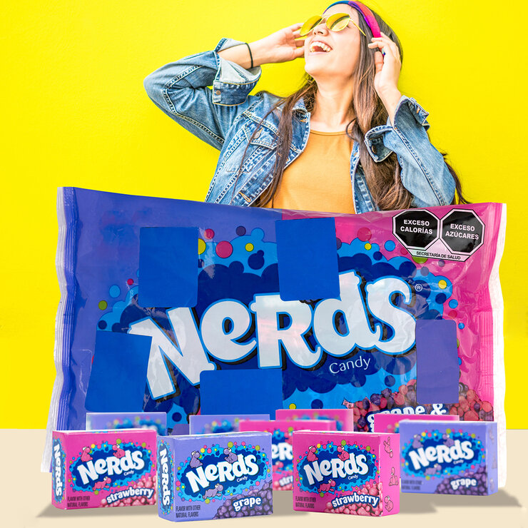 Nerds Caramelos Suaves Sabor Uva y Fresa 340 g — Imagen 3 de 3