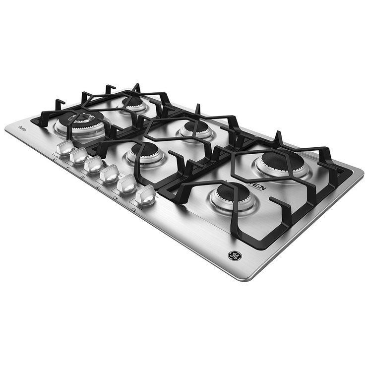 GE Profile Parrilla de gas 6 quemadores 90cm — Imagen 2 de 4