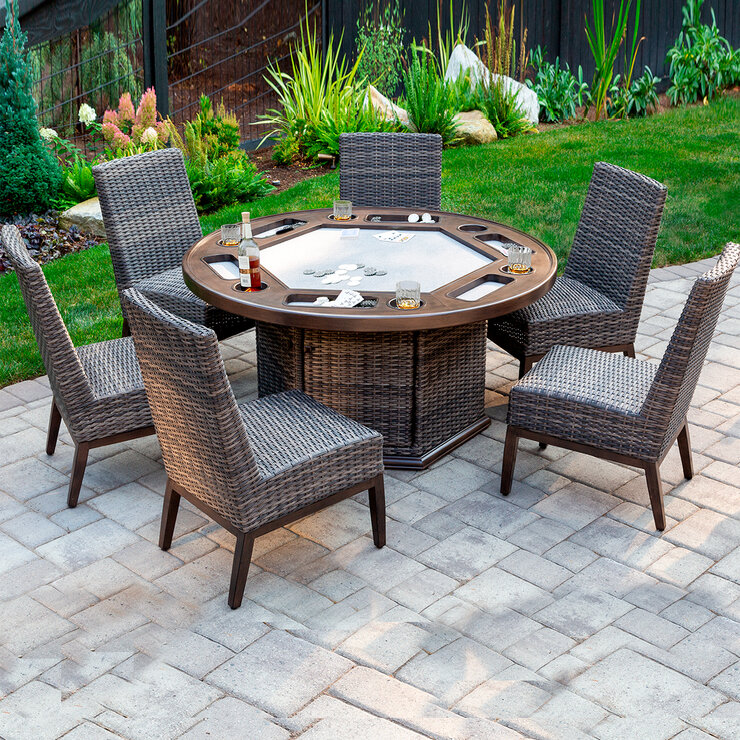Coronado Casuals, Cabrini Mesa Comedor con Póker de 7 Piezas — Imagen 1 de 4