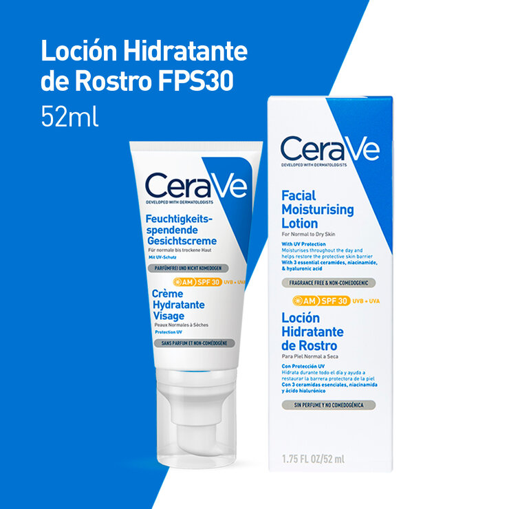 Loción Hidratante de Rostro FPS30 Piel Seca 52 ml — Imagen 2 de 3