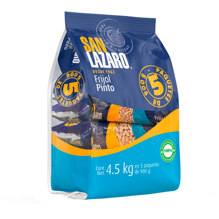 San Lazaro Frijol Pinto Nacional 5 pzas de 900 g — Imagen 2 de 2