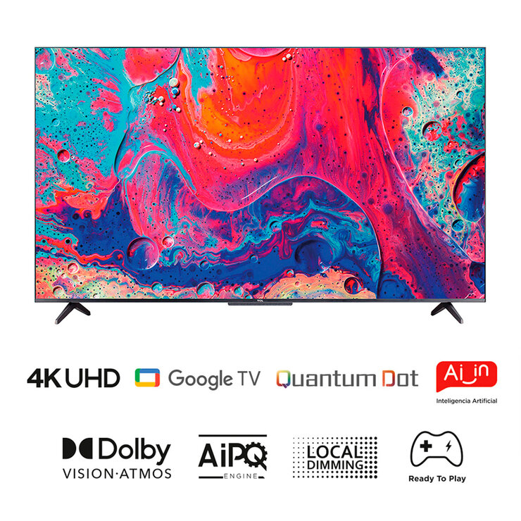 TCL Pantalla 65" QLED 4K UHD Smart TV — Imagen 3 de 4