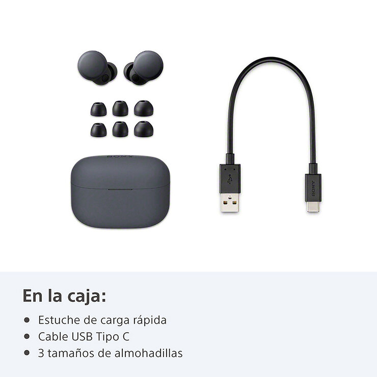Sony LinkBuds S Audífonos Inalámbricos Noise Cancelling Negro  — Imagen 2 de 4