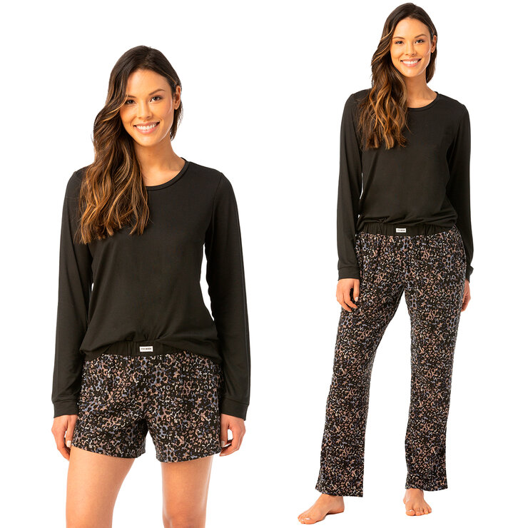 Steve Madden Pijama para Dama 3 Piezas Varias Tallas y Colores — Imagen 3 de 4