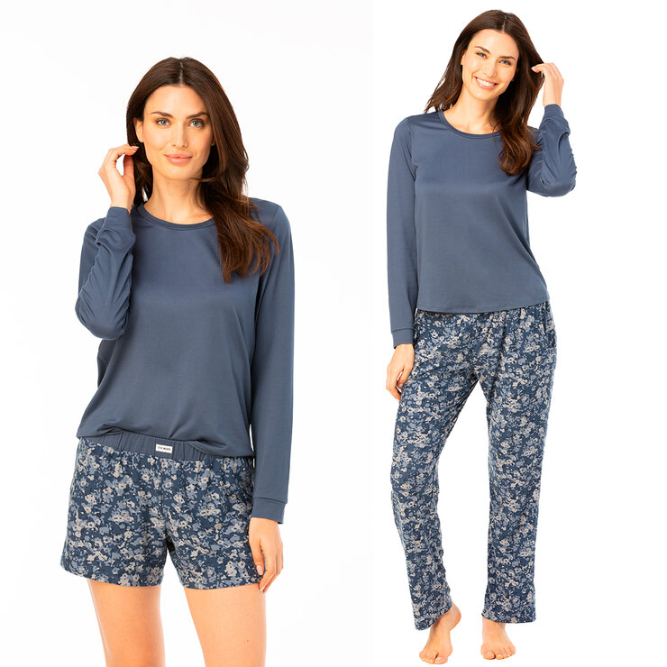 Steve Madden Pijama para Dama 3 Piezas Varias Tallas y Colores — Imagen 4 de 4