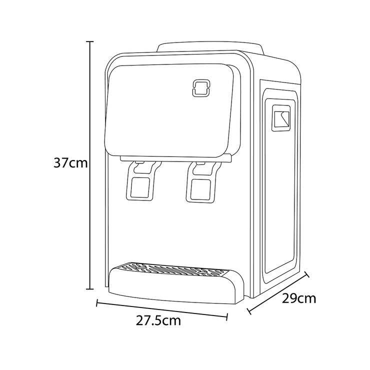 Dace Dispensador de Agua Caliente y Fría Para Mesa Termoeléctrico — Imagen 3 de 4