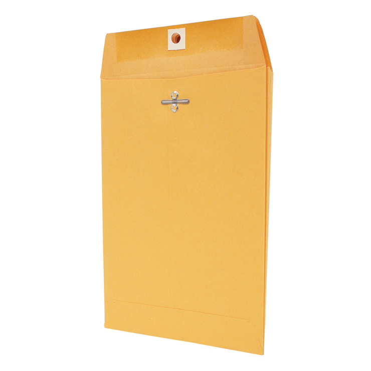 Ampad sobre tipo bolsa con broche tamaño esquela amarillo — Imagen 2 de 3
