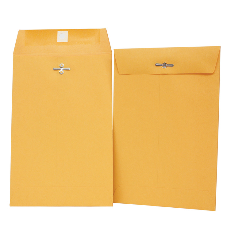 Ampad sobre tipo bolsa con broche tamaño esquela amarillo — Imagen 3 de 3