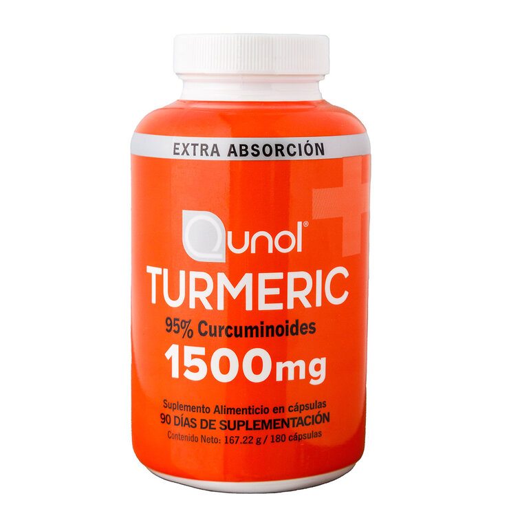 Qunol Turmeric 180 cápsulas de 1500 mg — Imagen 1 de 3