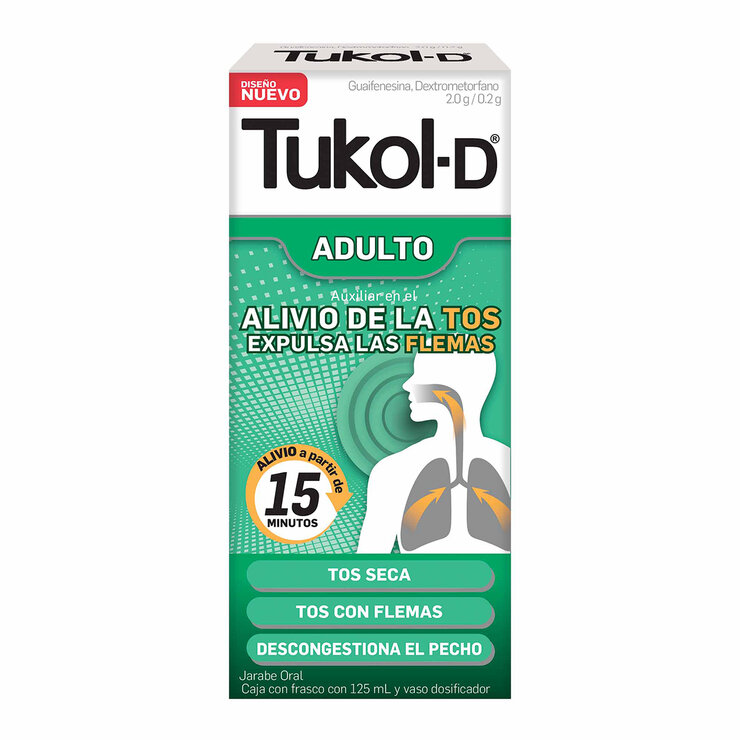 Tukol-D Jarabe para la tos 125ml Adulto — Imagen 2 de 4